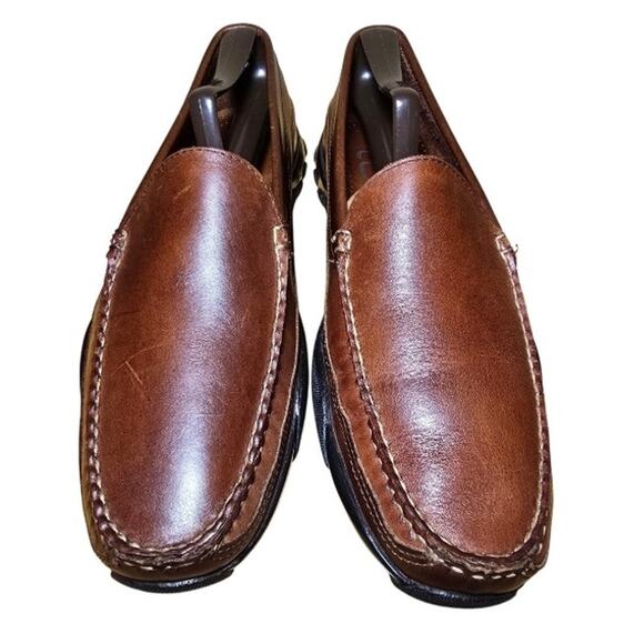 Allen Edmonds 71804 Boulder Brown Leather Driving Loafers Moccasin Mens Size 8.5 - Picture 3 of 7